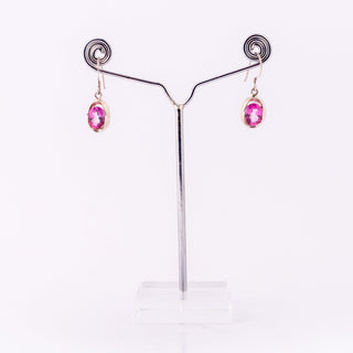 Pink Topaz Earrings