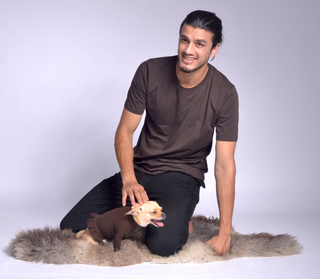 Pique Dog Sweater with Frill