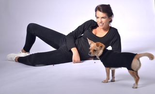 Plain and Clean Long Dog Sweater