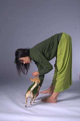 Plain and Clean Long Dog Sweater