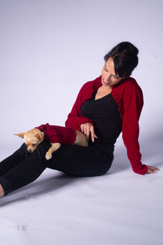 Ruffled Dog Sweater