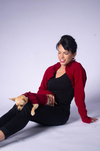 Ruffled Dog Sweater