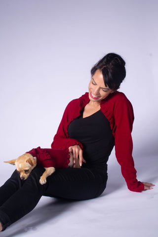 Ruffled Dog Sweater
