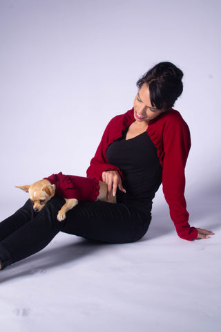 Ruffled Dog Sweater
