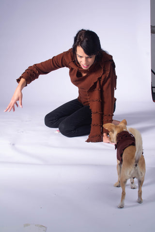 Ruffled Dog Sweater
