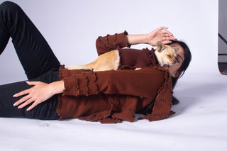 Ruffled Dog Sweater