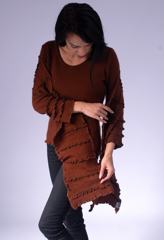 Scarf with Stitching Details