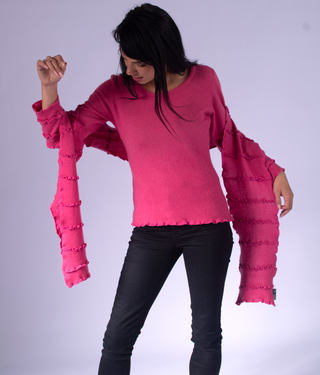 Scarf with Stitching Details