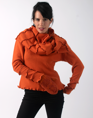 Scarf with Stitching Details