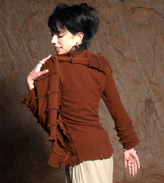 Scarf with Stitching Details