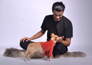 Velura Dog Sweater Rust / Extra small