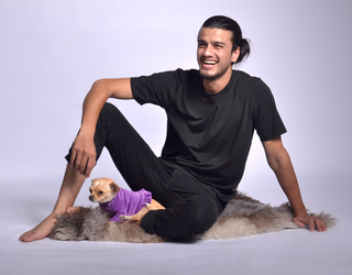 Velura Dog Sweater with Frill