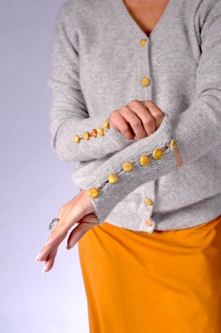 Wristguard with Fabric Buttons