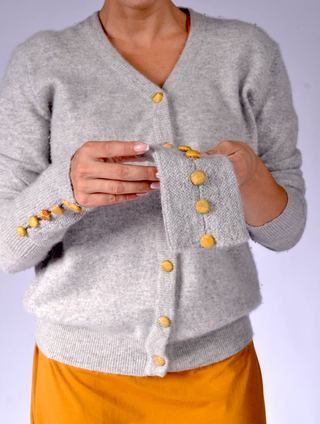 Wristguard with Fabric Buttons