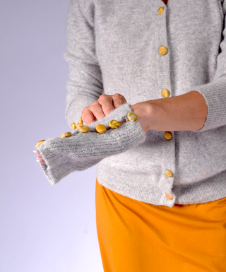 Wristguard with Fabric Buttons
